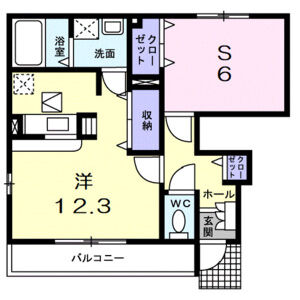 ワンルーム 間取り図