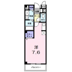 ワンルーム 間取り図
