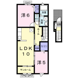 2LDK 間取り図