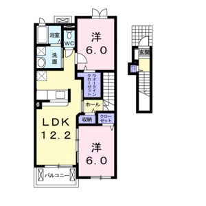 2LDK 間取り図