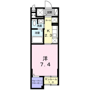 1K 間取り図
