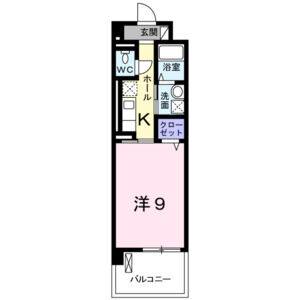1K 間取り図