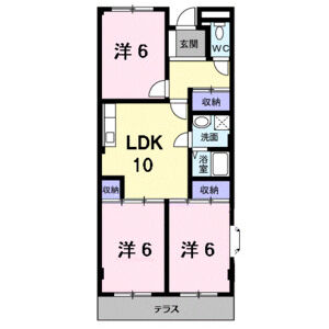 3LDK 間取り図