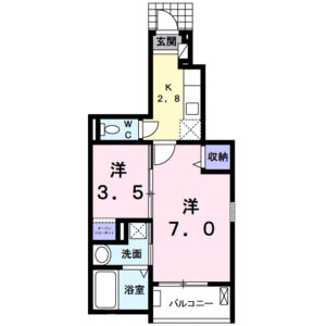 2K 間取り図