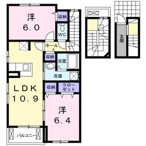 2LDK 間取り図