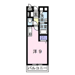 ワンルーム 間取り図