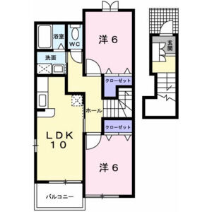 2LDK 間取り図