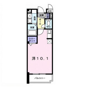 ワンルーム 間取り図