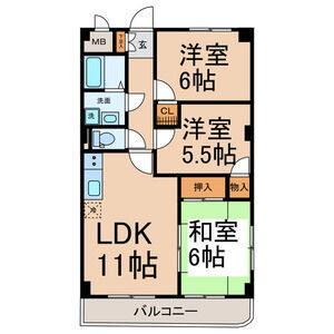 3LDK 間取り図
