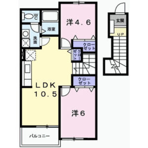 2LDK 間取り図