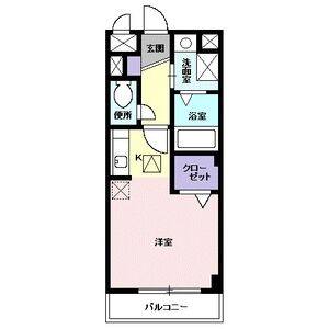 ワンルーム 間取り図