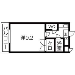 1K 間取り図