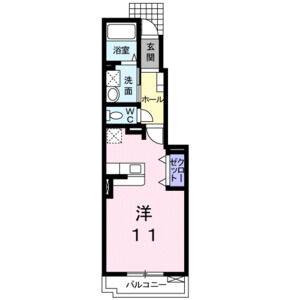 ワンルーム 間取り図