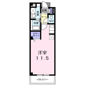 ワンルーム 間取り図