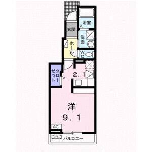 ワンルーム 間取り図
