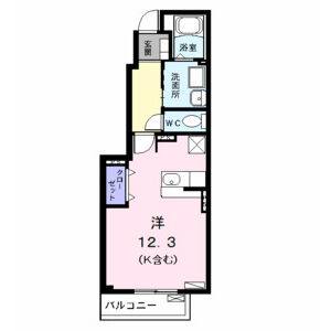 ワンルーム 間取り図