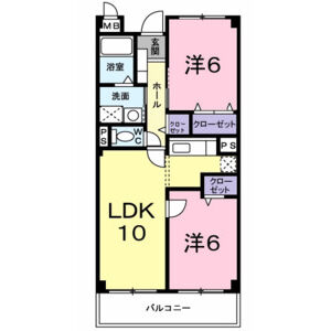 2LDK 間取り図