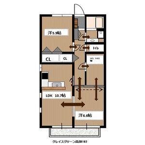 2LDK 間取り図