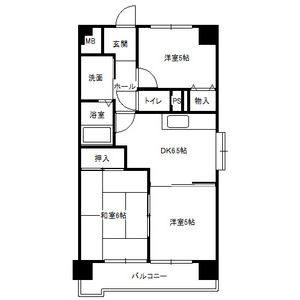3DK 間取り図