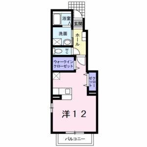 ワンルーム 間取り図