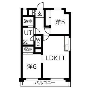 3LDK 間取り図