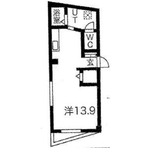 ワンルーム 間取り図