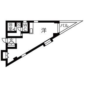 ワンルーム 間取り図