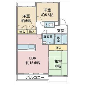 3LDK 間取り図
