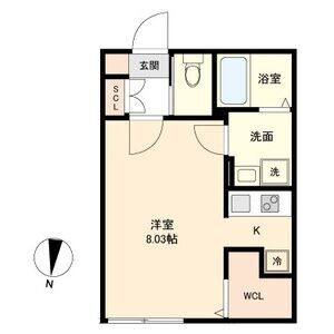 ワンルーム 間取り図