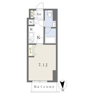 1K 間取り図