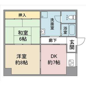 2DK 間取り図