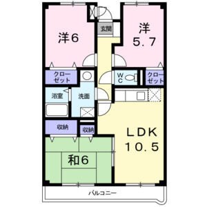 3LDK 間取り図