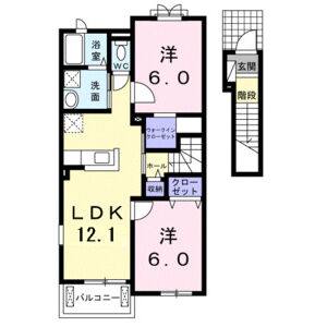 2LDK 間取り図