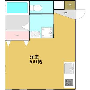 ワンルーム 間取り図
