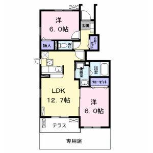 2LDK 間取り図