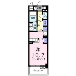 ワンルーム 間取り図
