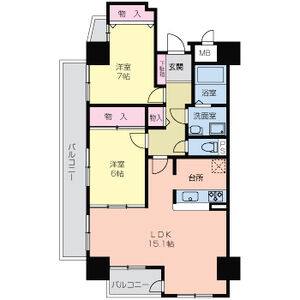 2LDK 間取り図