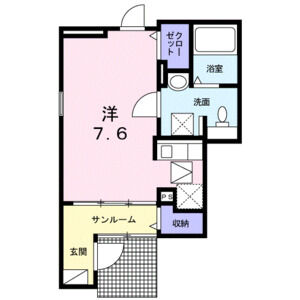 ワンルーム 間取り図