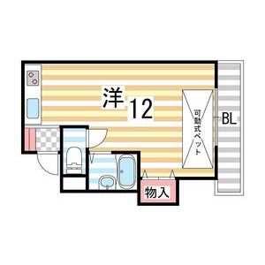 ワンルーム 間取り図