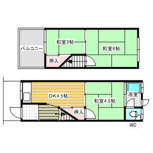 3DK 間取り図