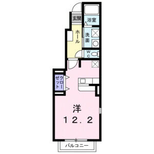 ワンルーム 間取り図