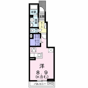 ワンルーム 間取り図