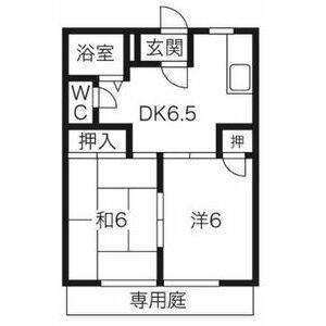 2DK 間取り図