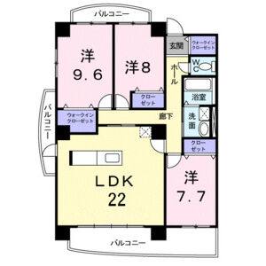 3LDK 間取り図