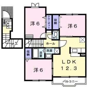 3LDK 間取り図