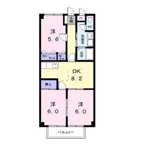 3DK 間取り図