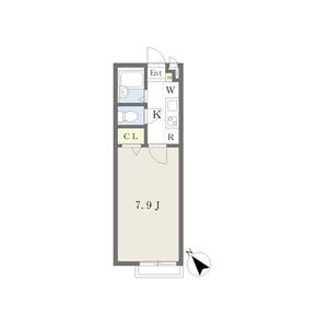 1K 間取り図