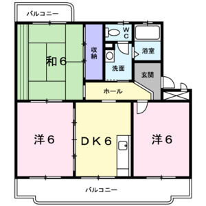 3DK 間取り図