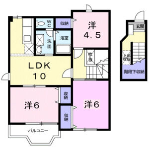 3LDK 間取り図
