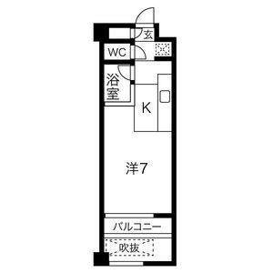 1K 間取り図